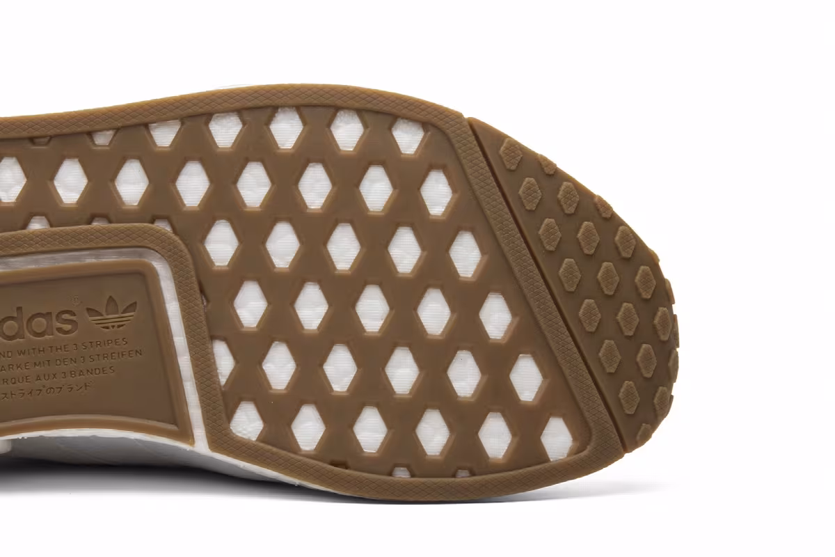 adidas NMD_R1 Primeknit White Gum, view 6