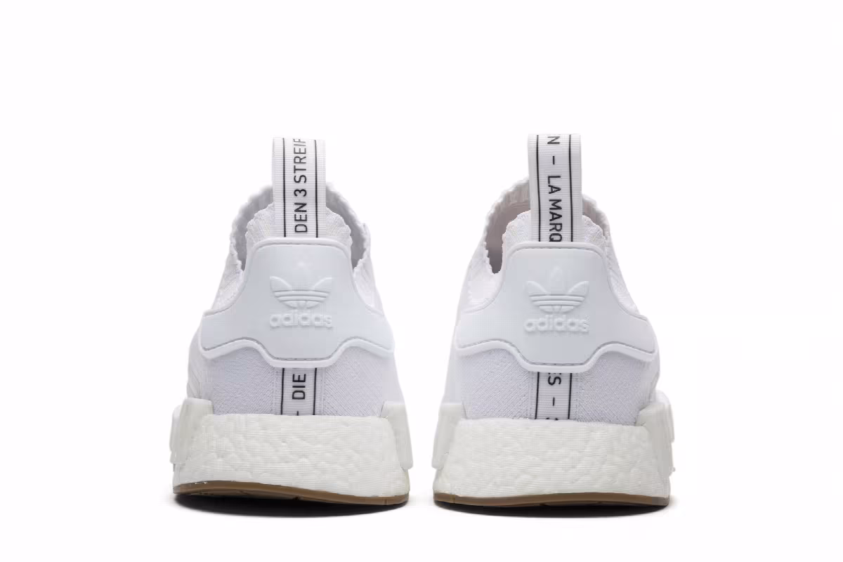 adidas NMD_R1 Primeknit White Gum, view 7