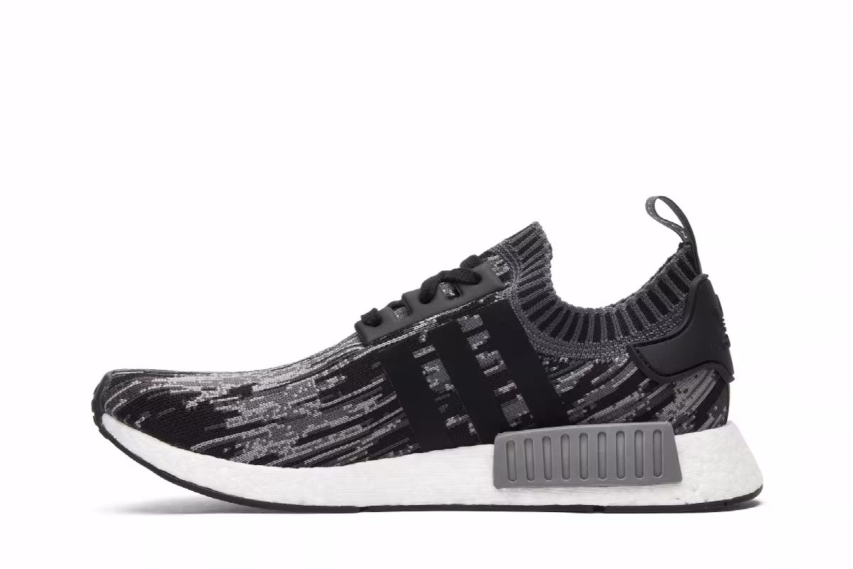 Adidas NMD_R1 Primeknit Grey Three, view 4