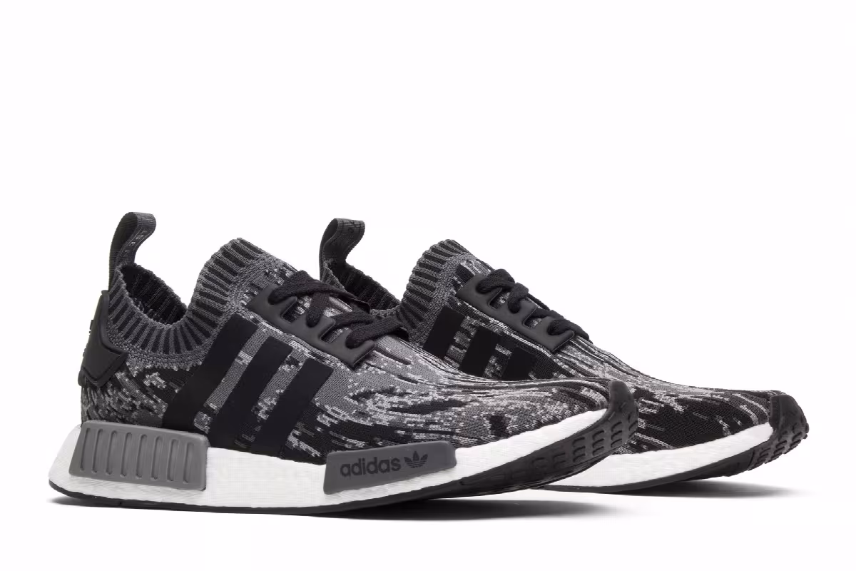 Adidas NMD_R1 Primeknit Grey Three, view 9