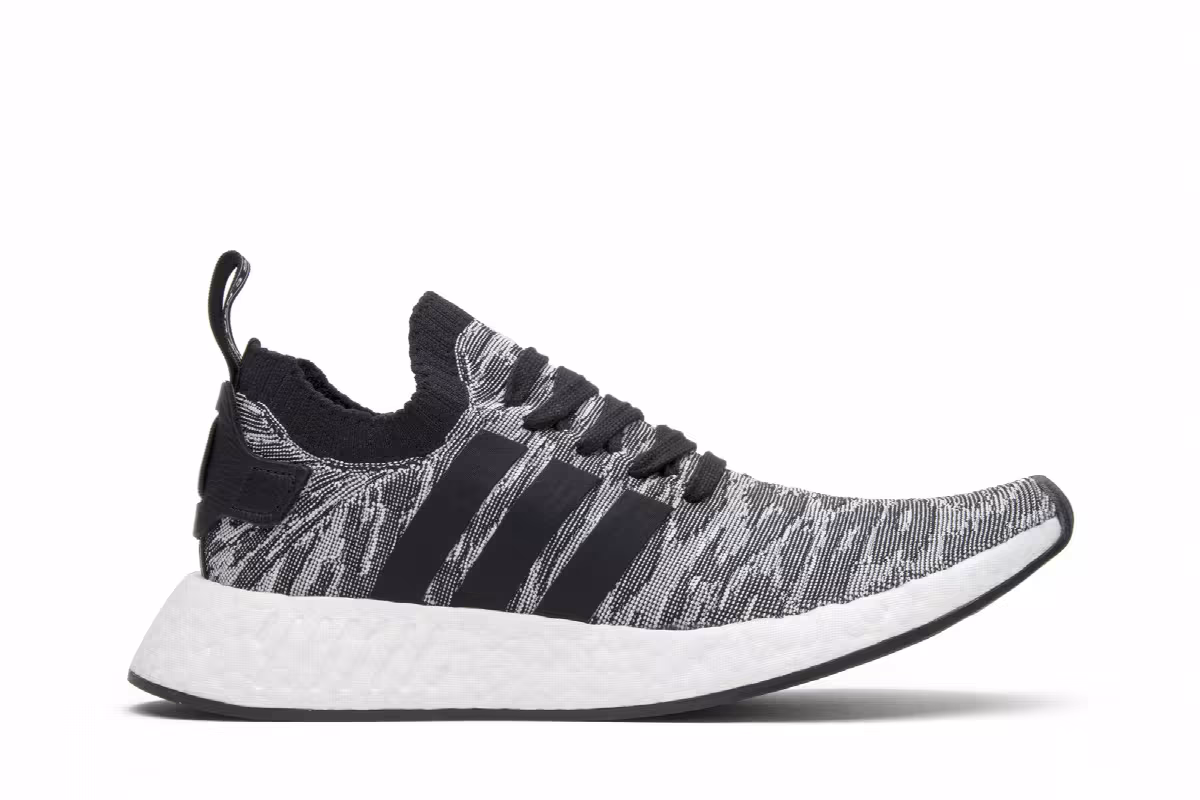 adidas NMD_R2 Primeknit Core Black, view 2