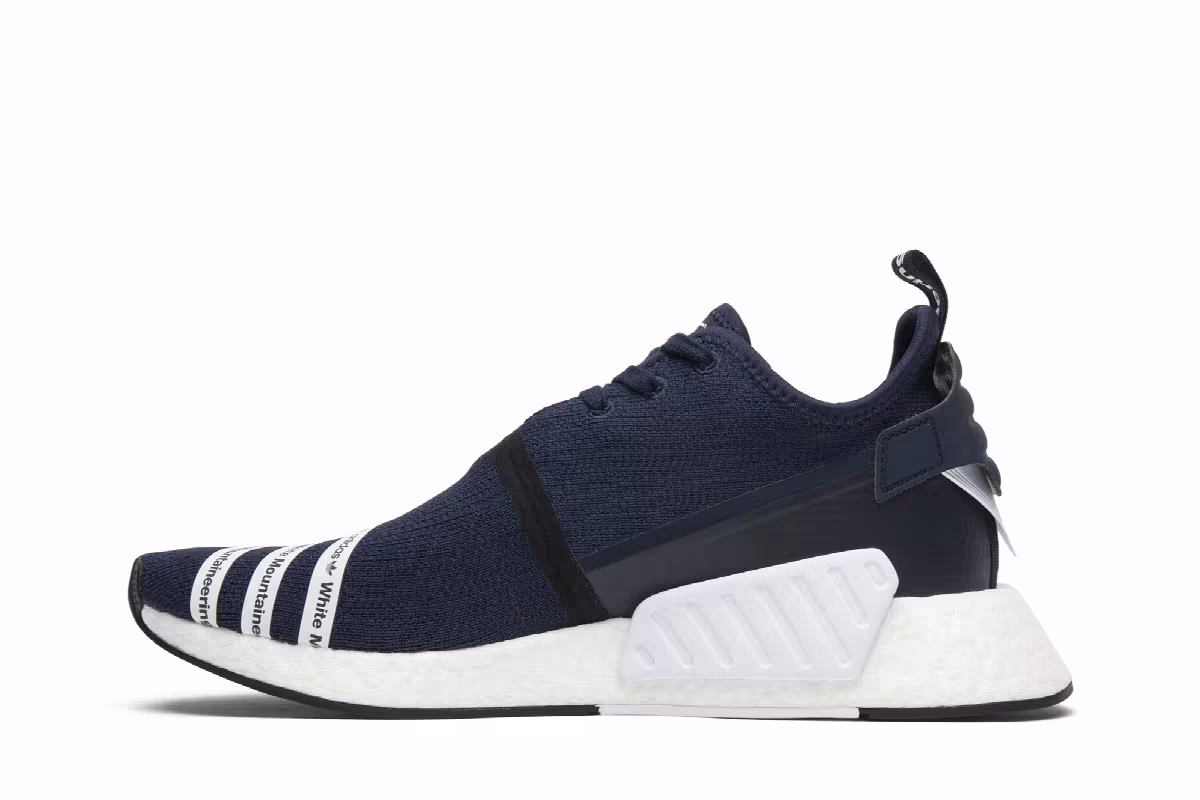 White Mountaineering x adidas NMD R2 PK Collegiate Navy, view 4