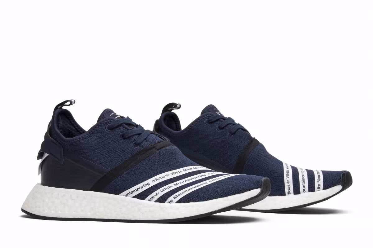 White Mountaineering x adidas NMD R2 PK Collegiate Navy, view 9