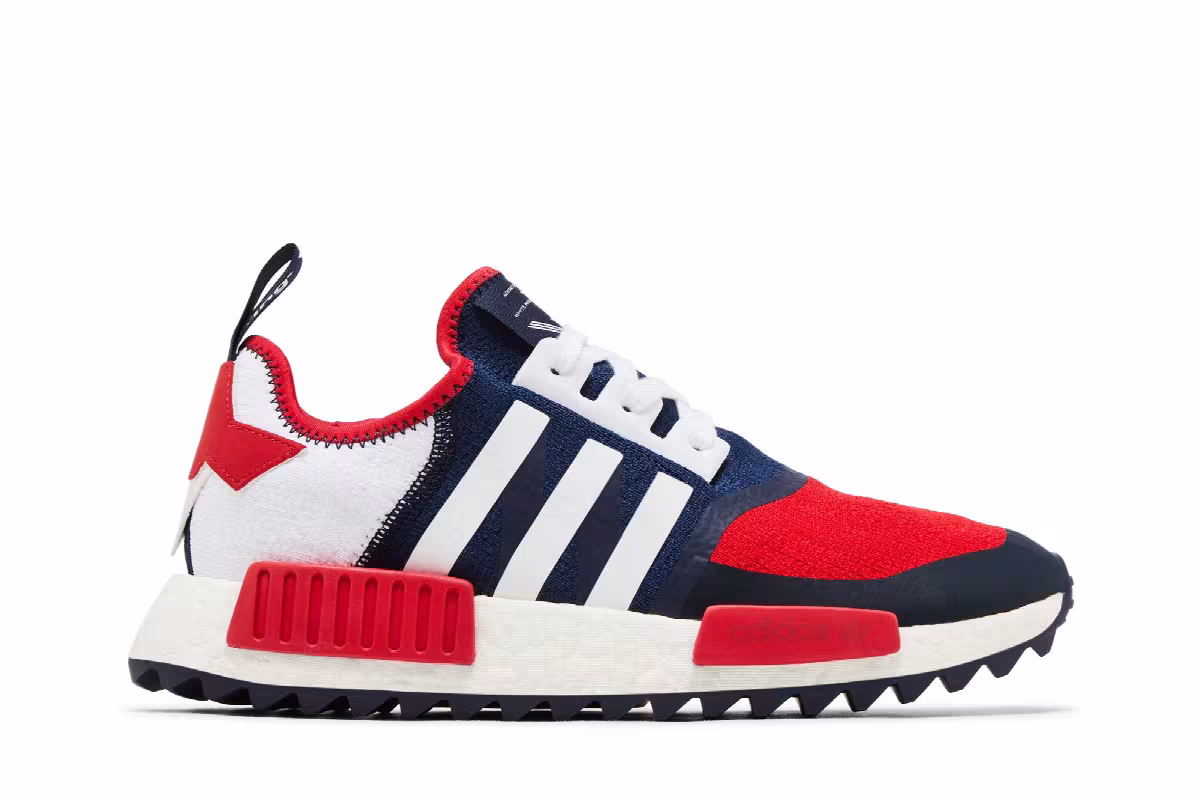 White Mountaineering x adidas NMD Trail Red Navy, view 2
