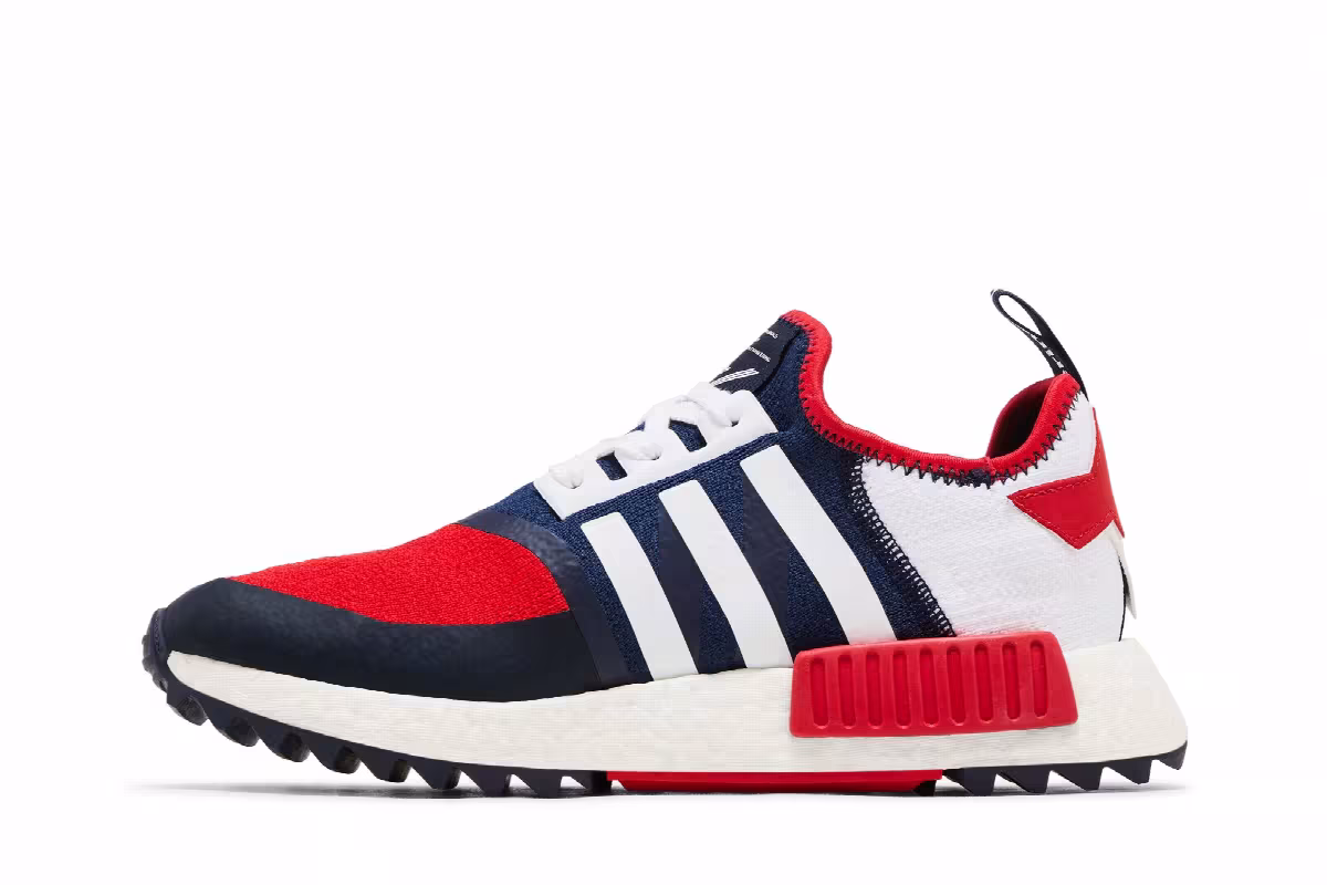 White Mountaineering x adidas NMD Trail Red Navy, view 4