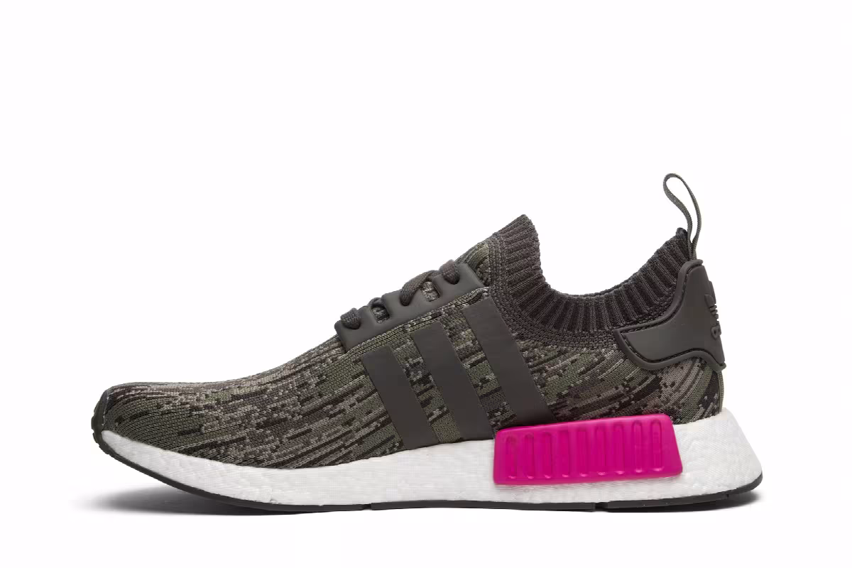 Adidas NMD_R1 Primeknit Utility Grey Camo, view 4