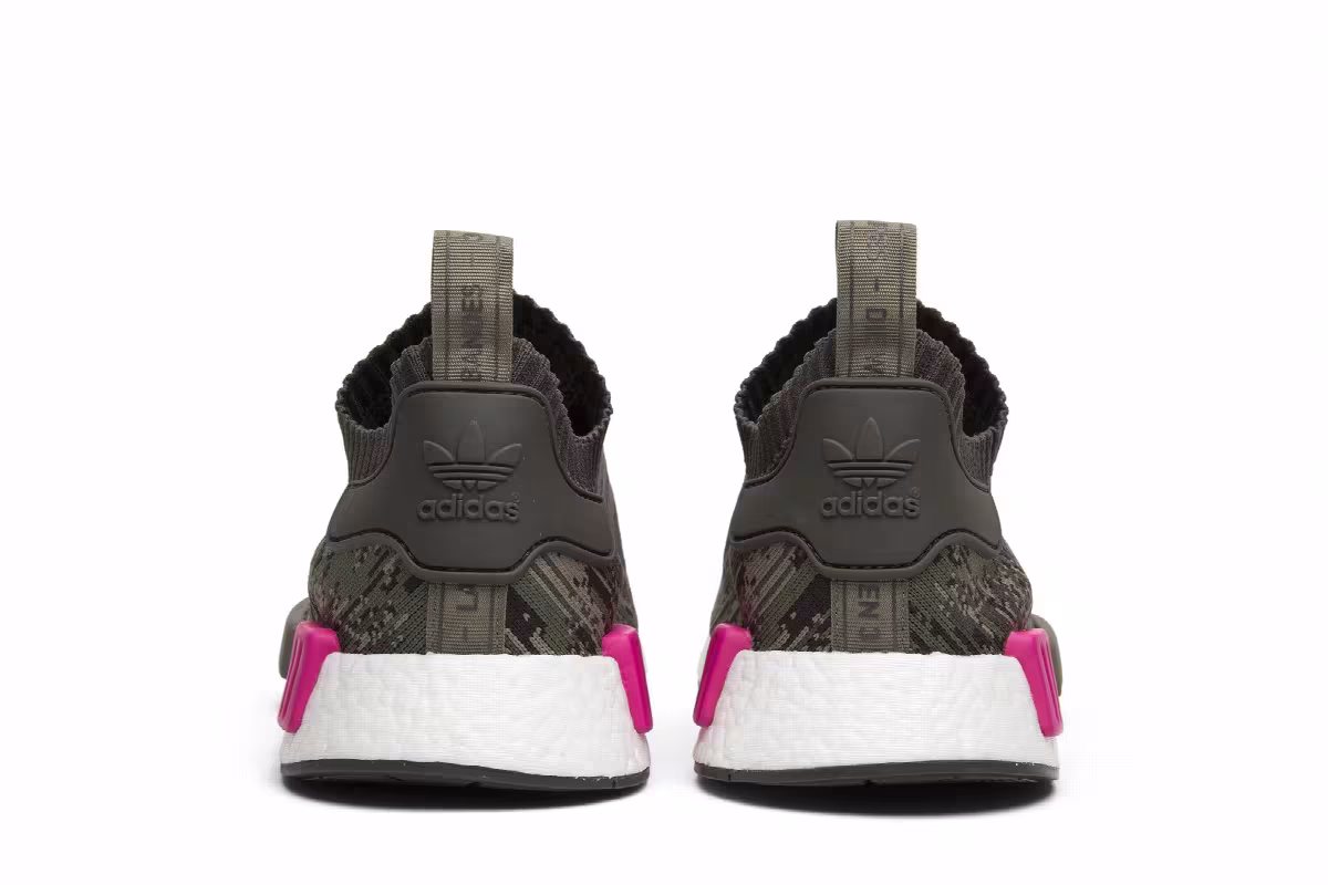 Adidas NMD_R1 Primeknit Utility Grey Camo, view 7