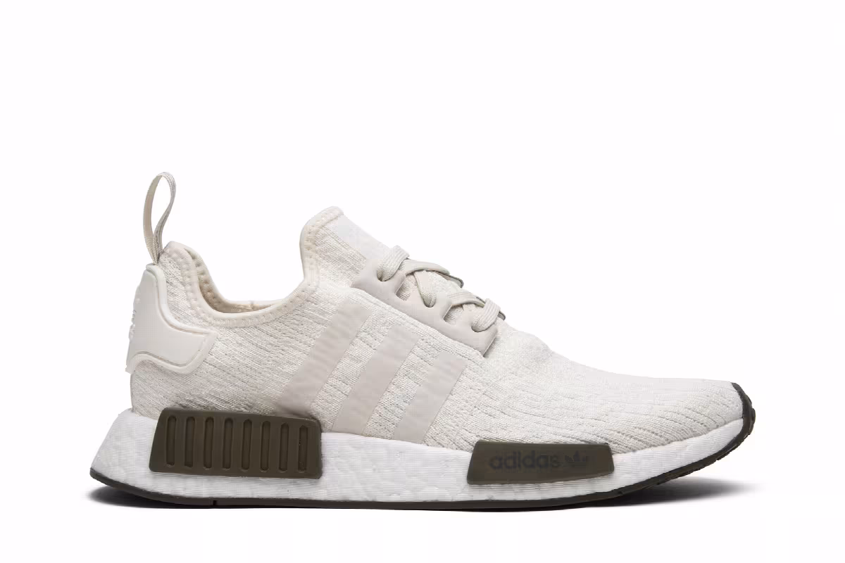 Champs Sports x adidas NMD_R1 Chalk and Olive, view 2