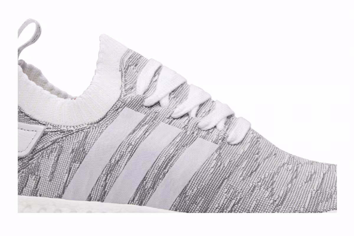 adidas NMD_R2 Primeknit Running White, view 3