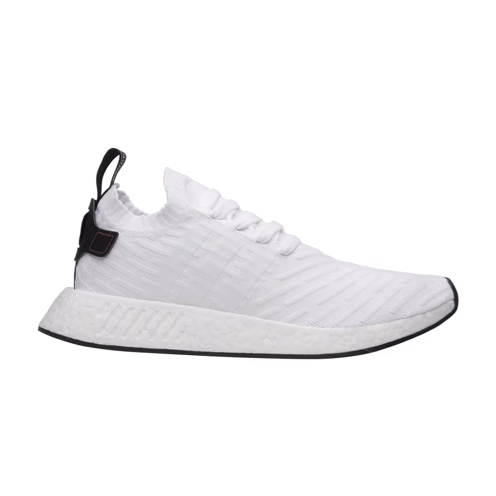 Adidas NMD_R2 Primeknit White Black