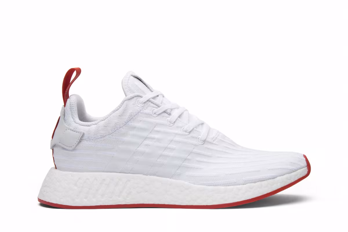 adidas NMD_R2 Primeknit Running White, view 2