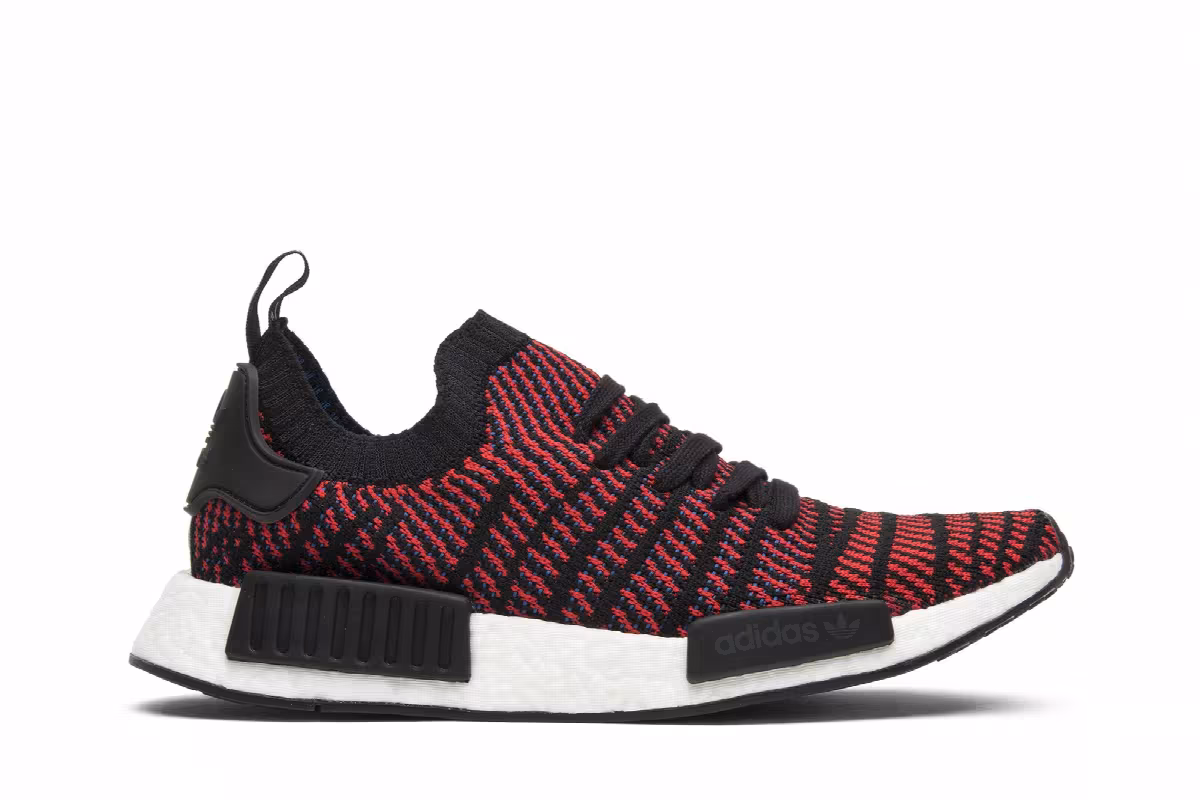 adidas NMD_R1 STLT Primeknit Red Solid, view 2