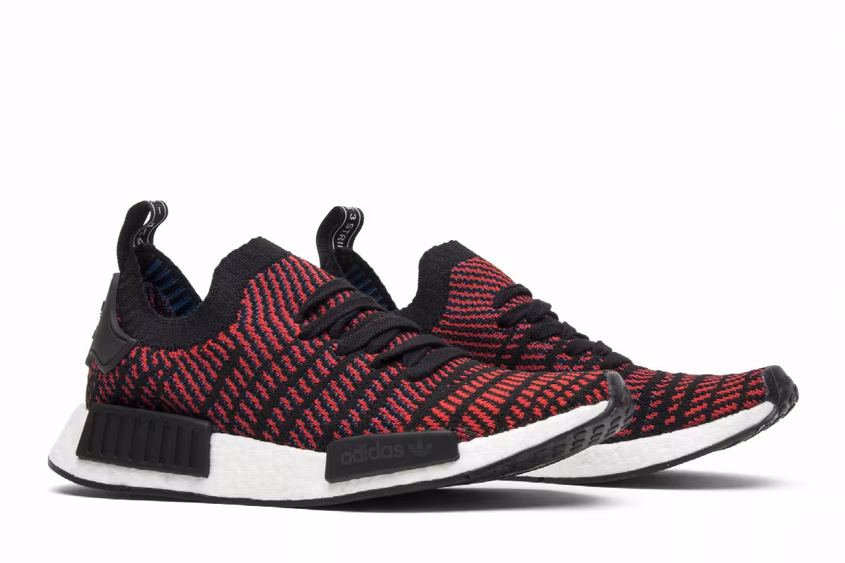 adidas NMD_R1 STLT Primeknit Red Solid, view 9