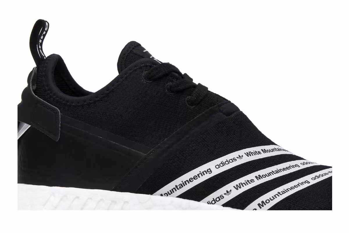 White Mountaineering x adidas NMD_R2 PK Black, view 3