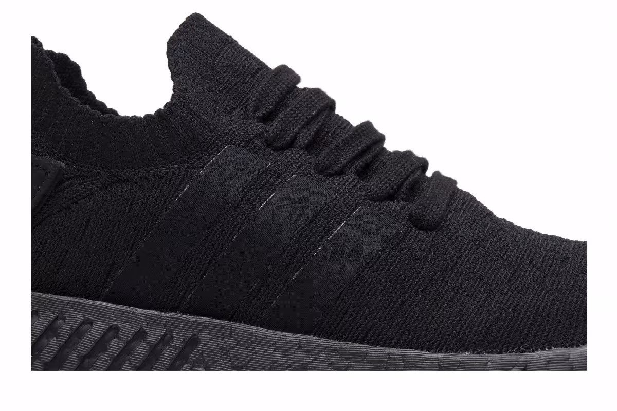 Adidas Women's NMD_R2 Primeknit Triple Black, view 3