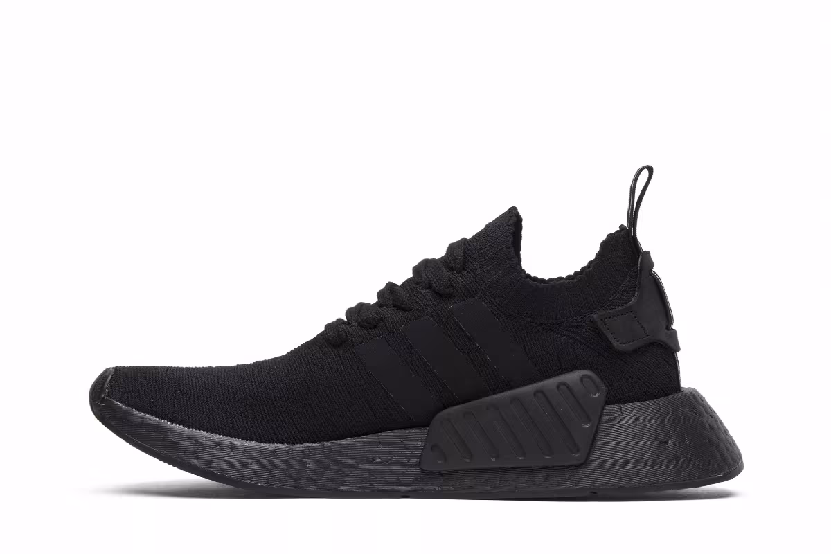 Adidas Women's NMD_R2 Primeknit Triple Black, view 4