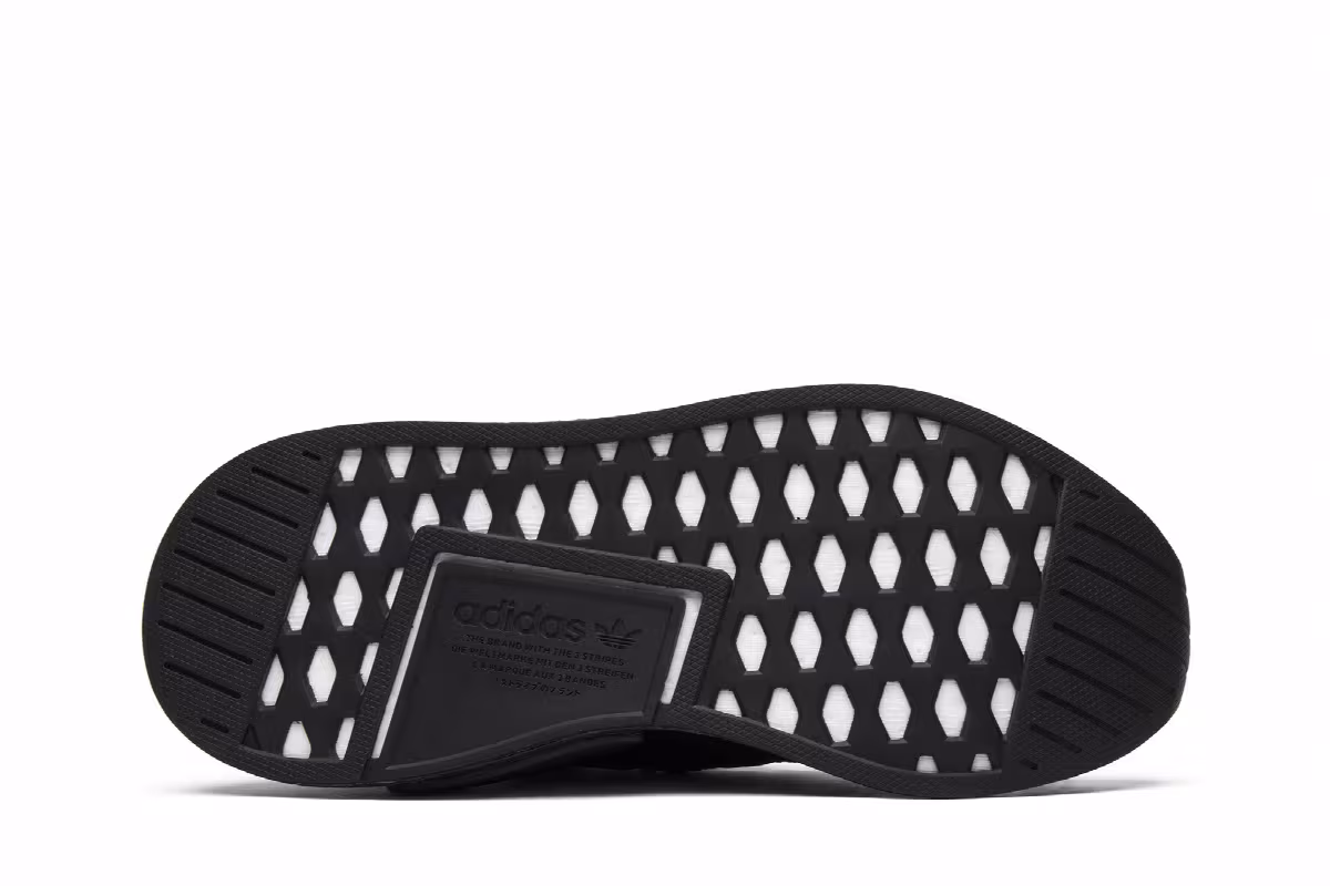 Adidas Women's NMD_R2 Primeknit Triple Black, view 5