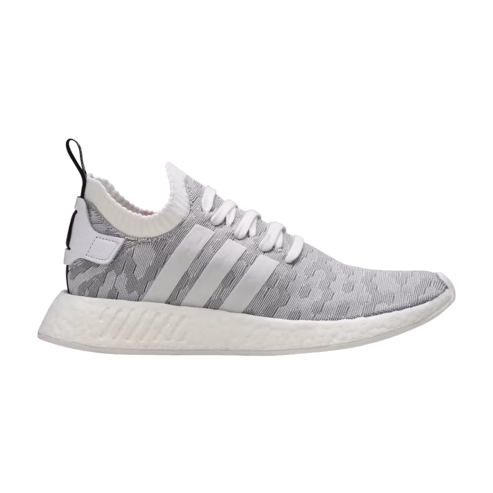 Adidas Women's NMD_R2 Primeknit White Black Pink