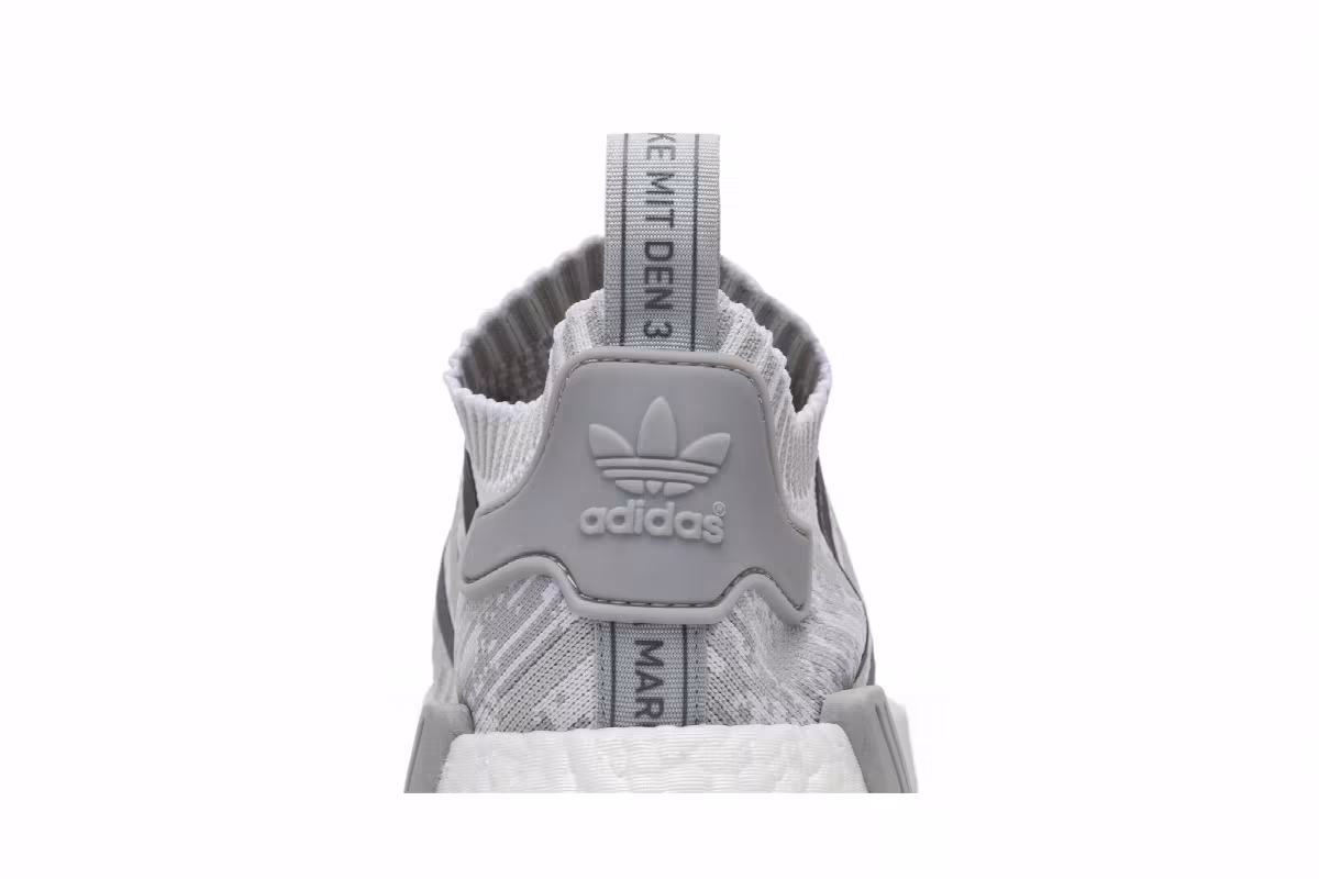 Adidas Women's NMD_R1 Primeknit Grey Glitch Camo, view 8
