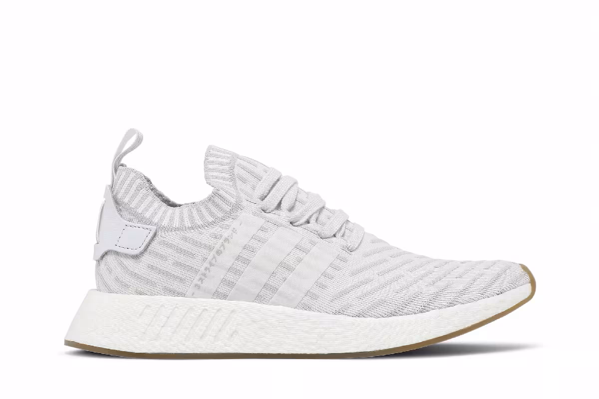 Adidas Women's NMD_R2 Primeknit Japan White Gum, view 2