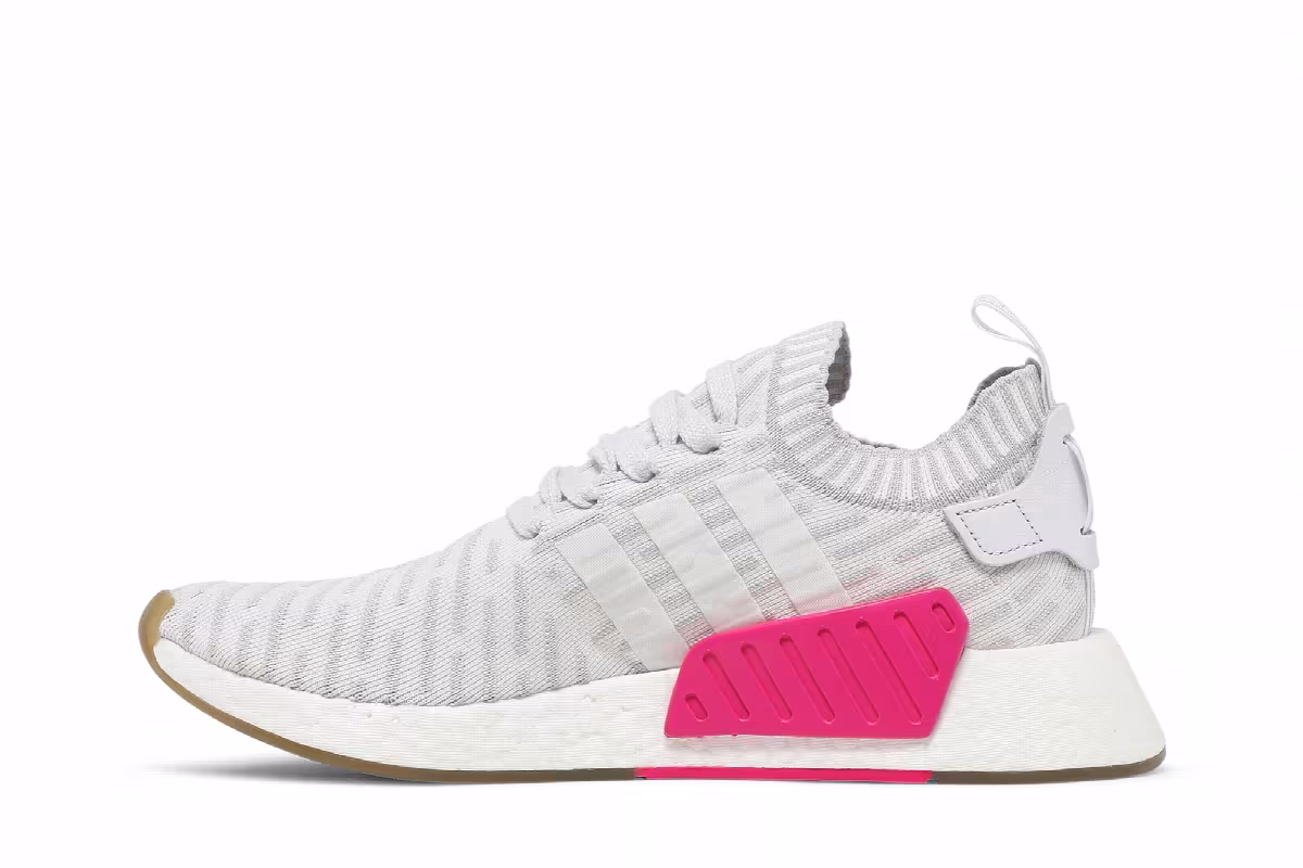 Adidas Women's NMD_R2 Primeknit Japan White Gum, view 4