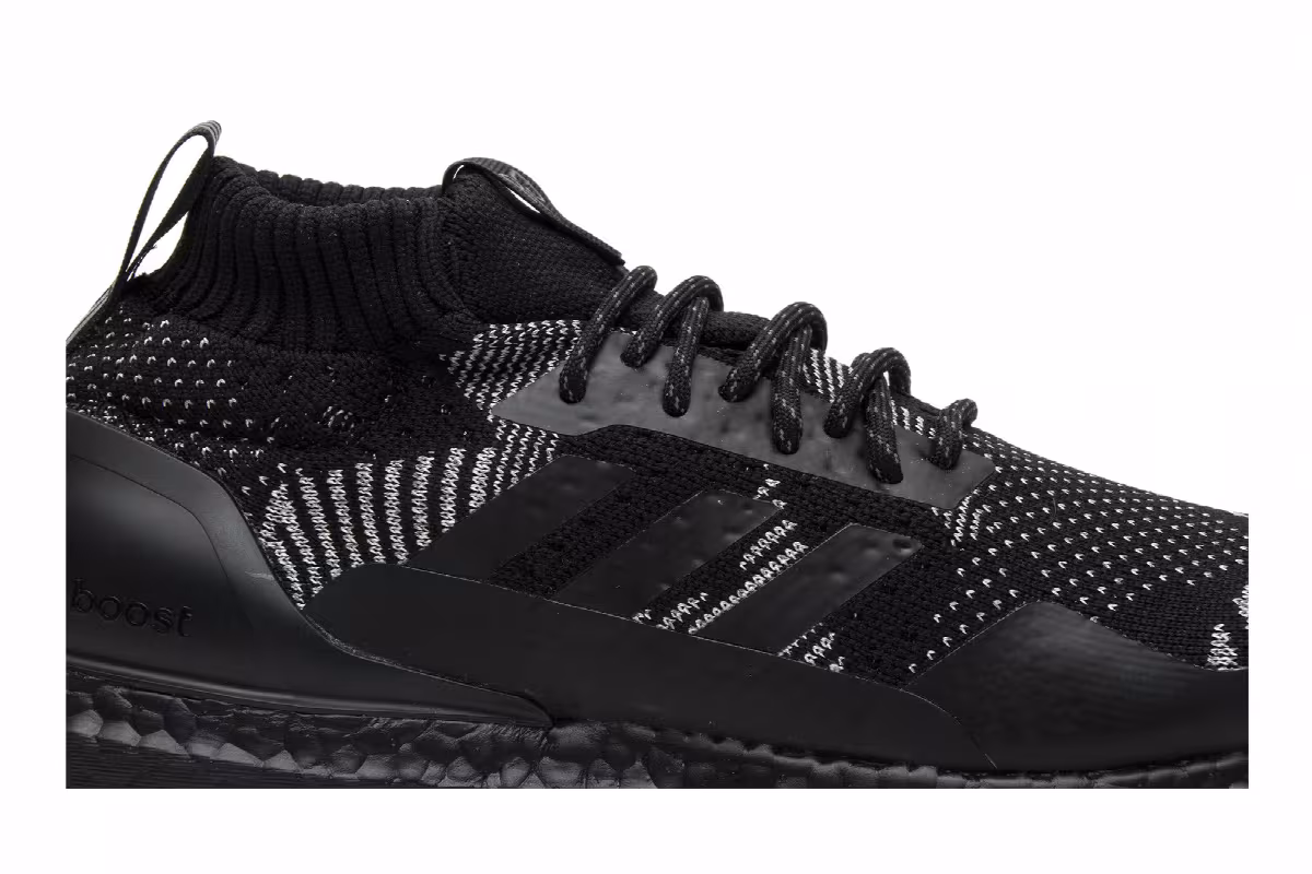 Kith x Nonnative x adidas UltraBoost Mid Patchwork, view 3
