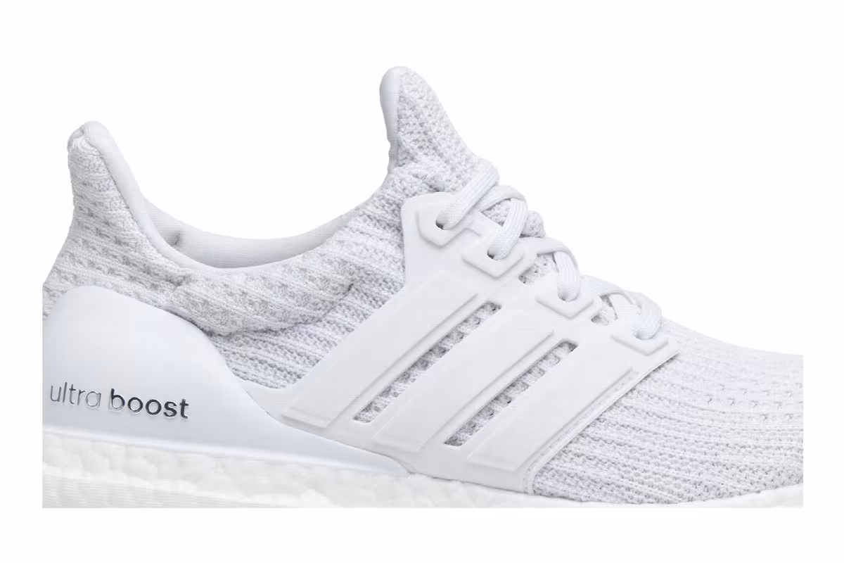 adidas Women's UltraBoost 4.0 Triple White, view 3