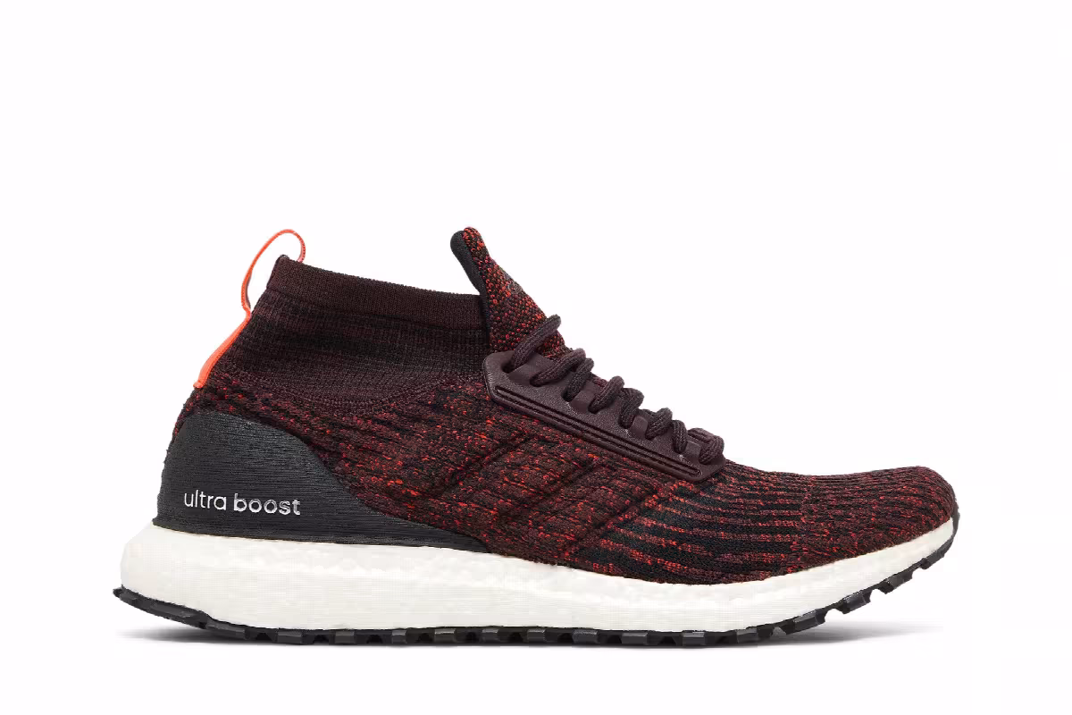 Adidas UltraBoost ATR Mid Burgundy, view 2