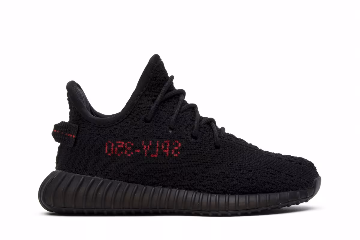 adidas Yeezy Boost 350 V2 Infant Bred, view 2