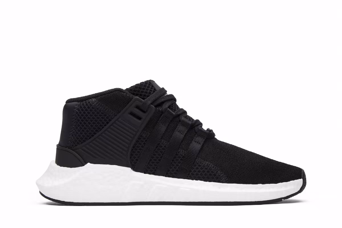 Mastermind x adidas EQT Support Mid Core Black, view 2