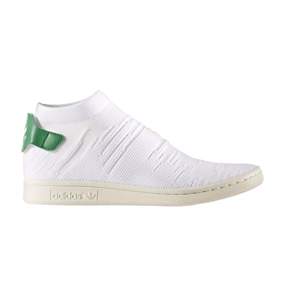 Adidas Women's Stan Smith Sock Primeknit White Green