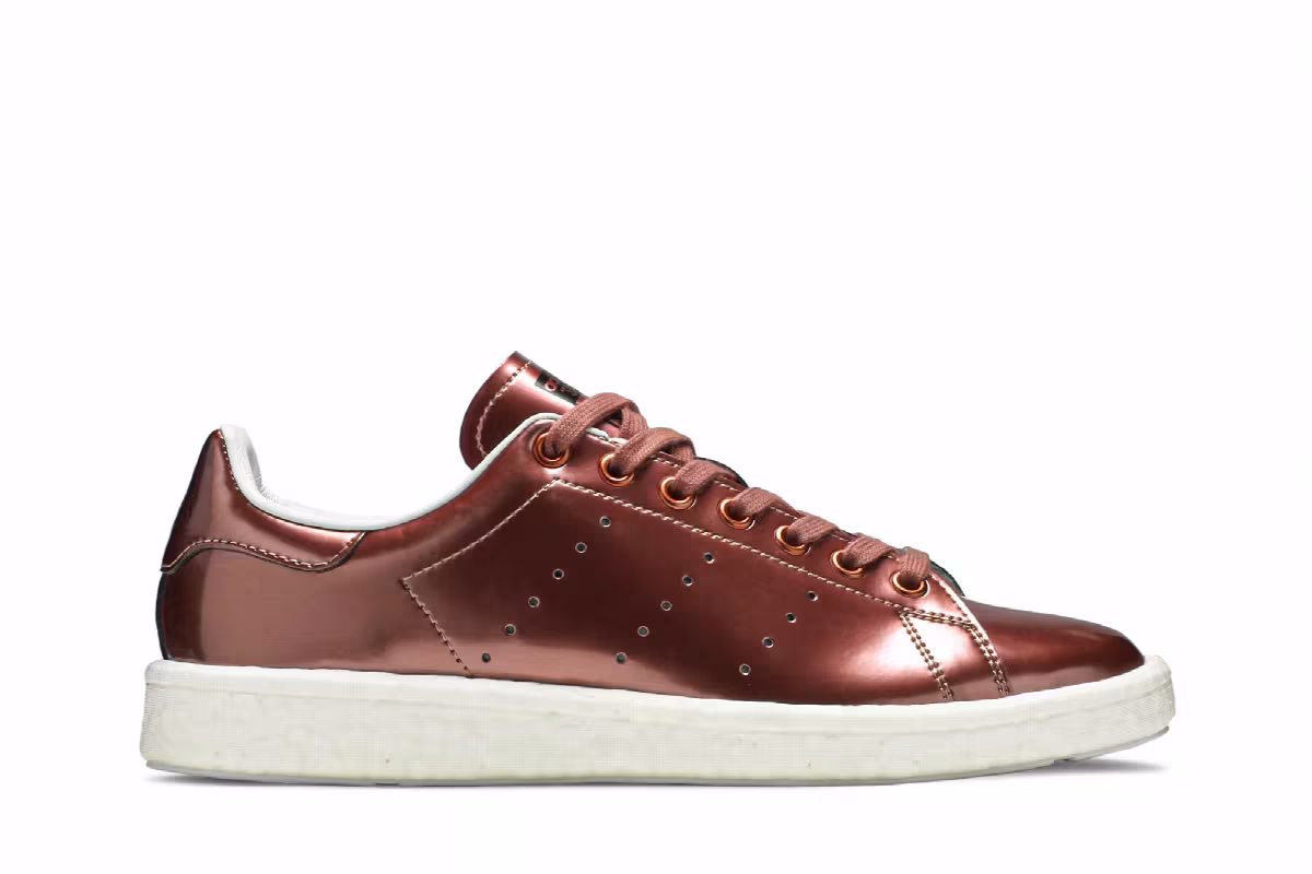 adidas Women's Stan Smith Boost Metallic Copper, view 2