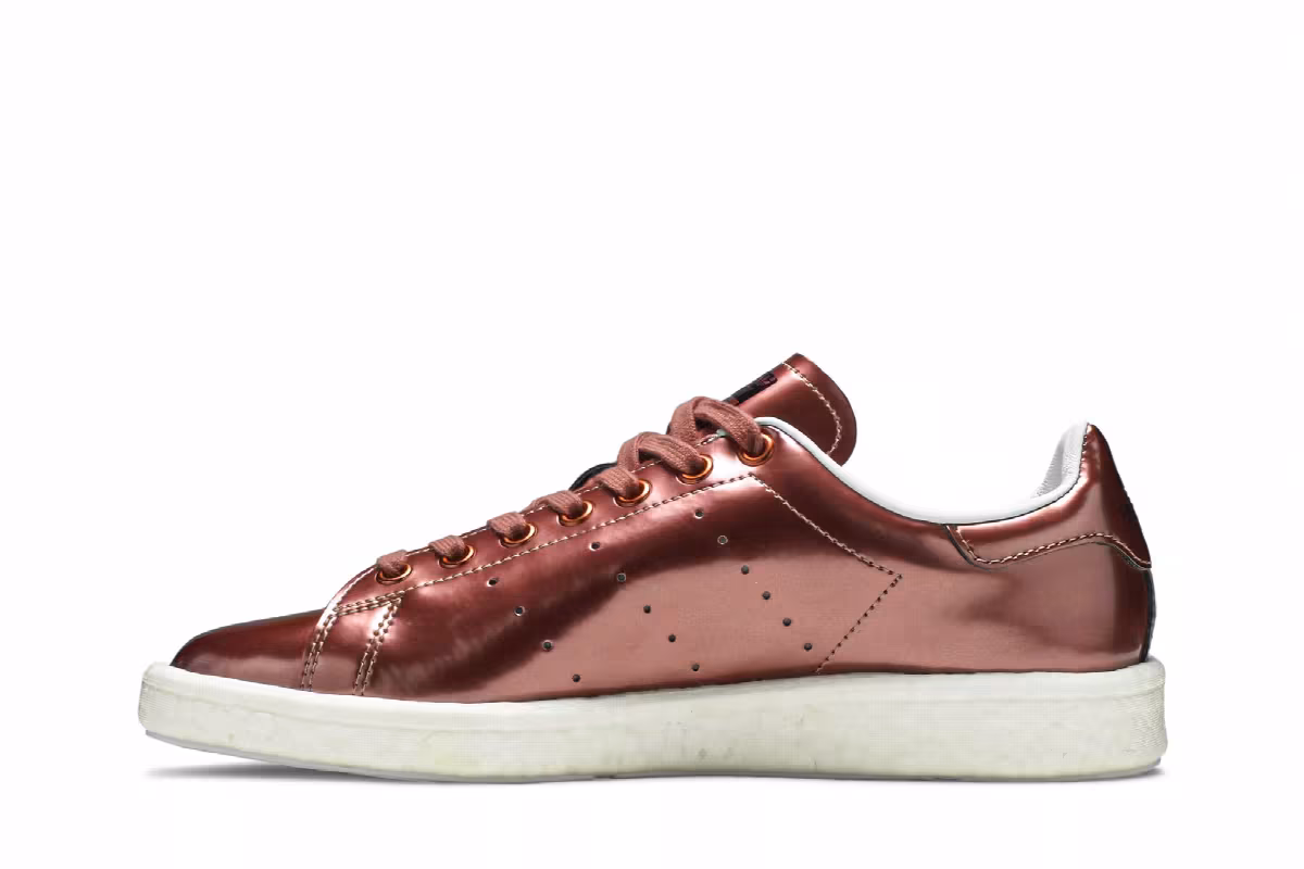adidas Women's Stan Smith Boost Metallic Copper, view 4