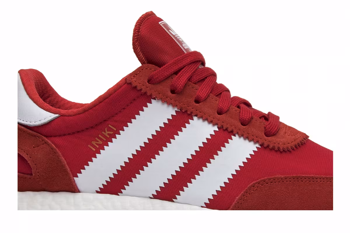 Adidas Iniki Runner Red Running White, view 3
