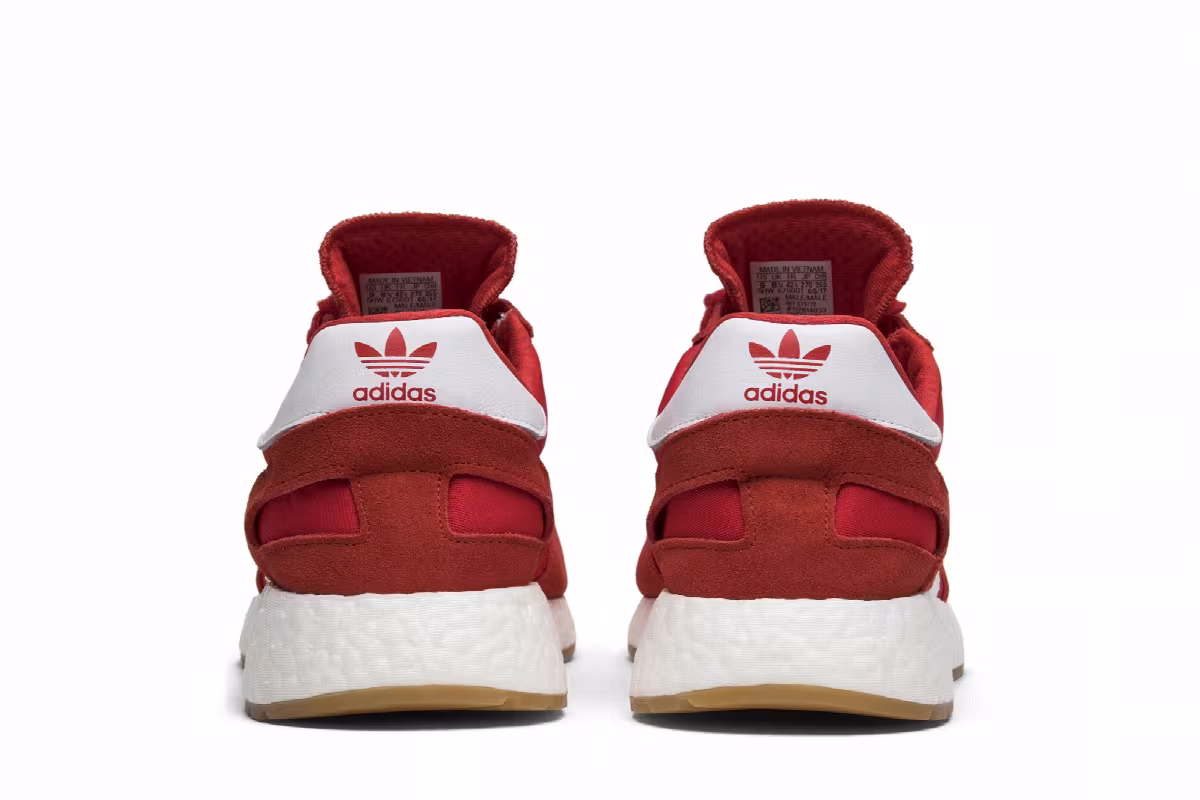 Adidas Iniki Runner Red Running White, view 7