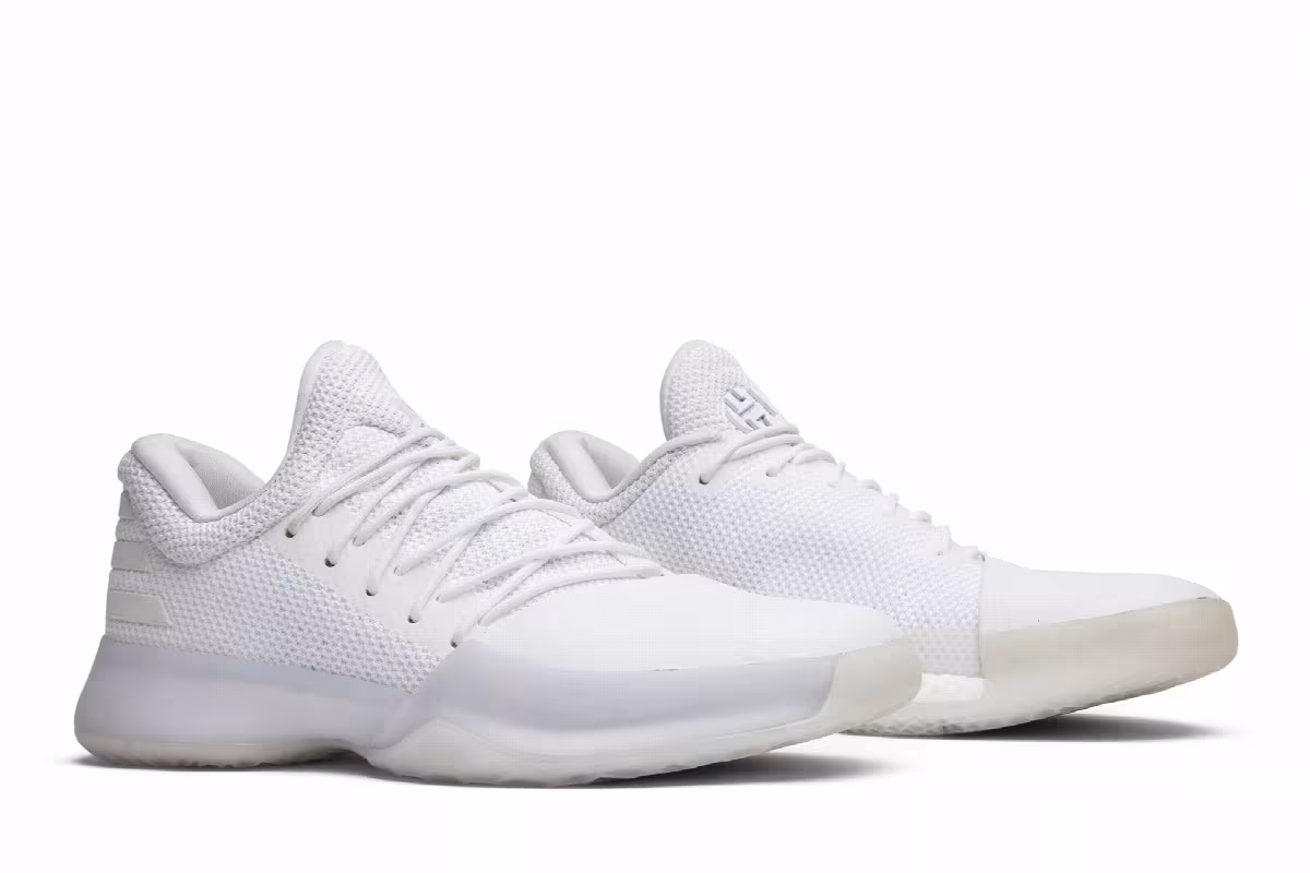 Adidas Harden Vol. 1 Triple White, view 9