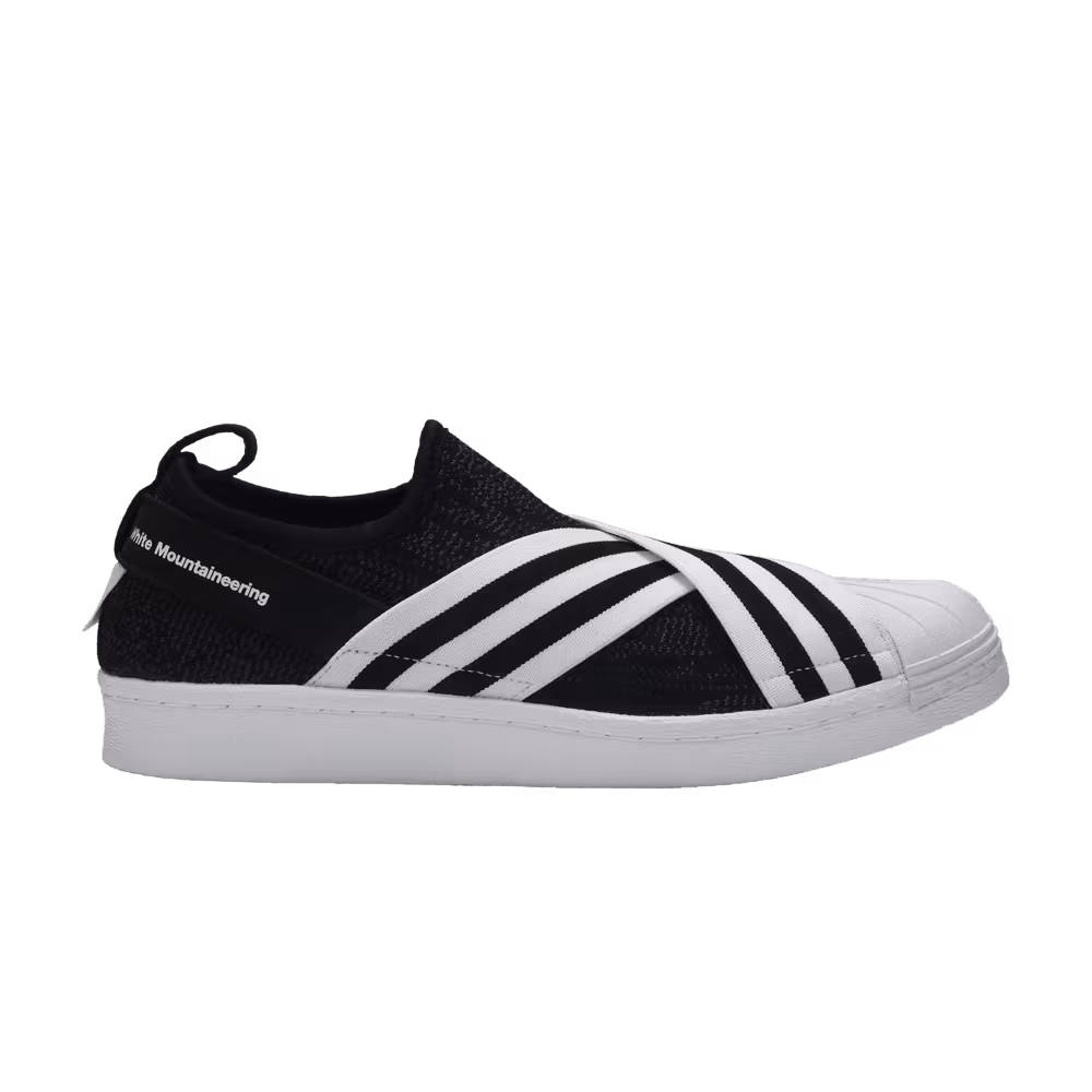 White Mountaineering x adidas Superstar Slip-On PK Black White