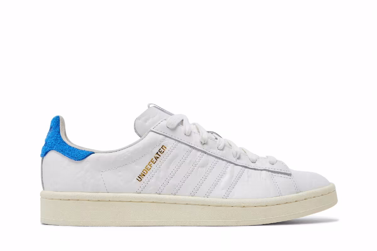 Colette x Undefeated x adidas Campus S.E. White Blue, view 2