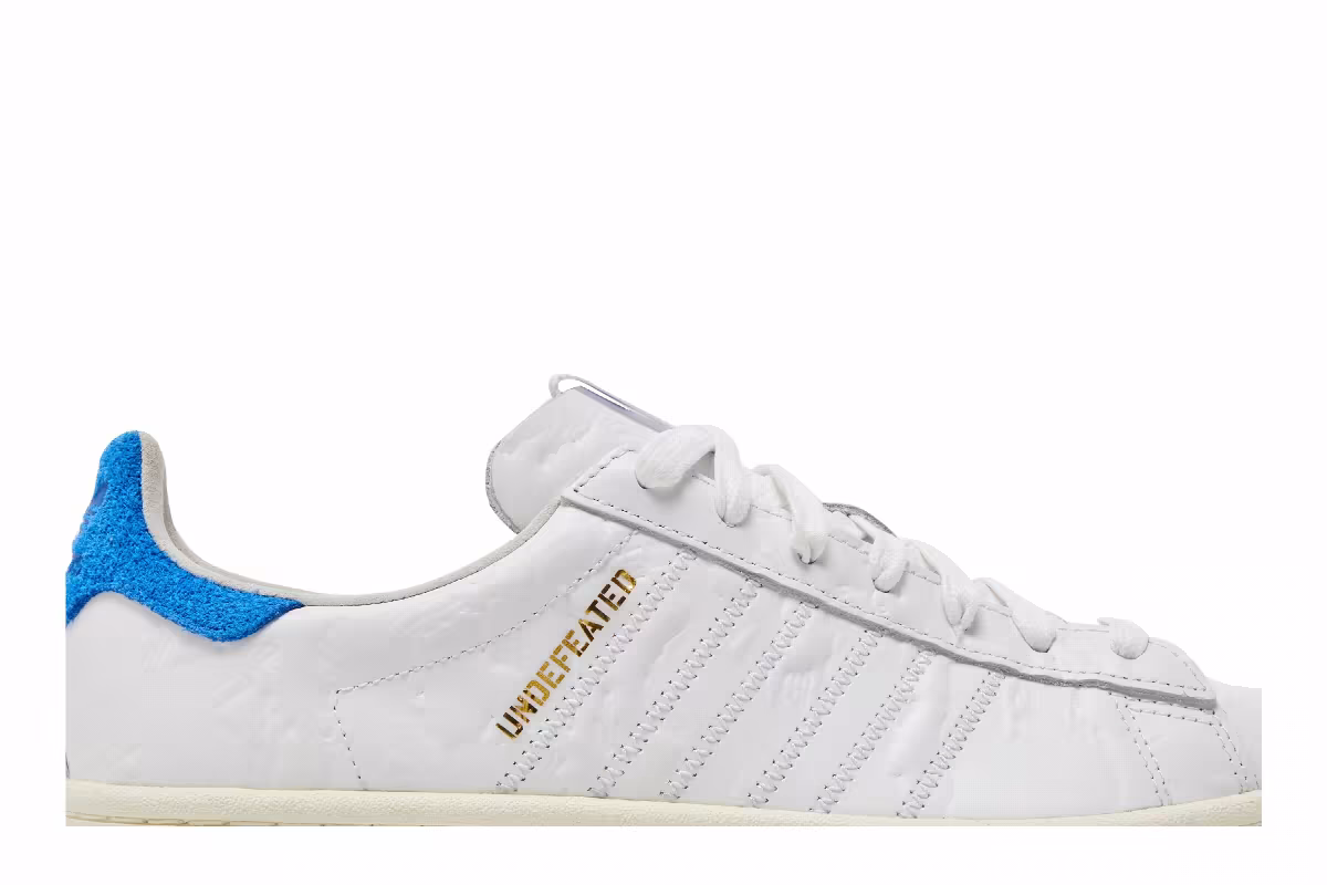 Colette x Undefeated x adidas Campus S.E. White Blue, view 3