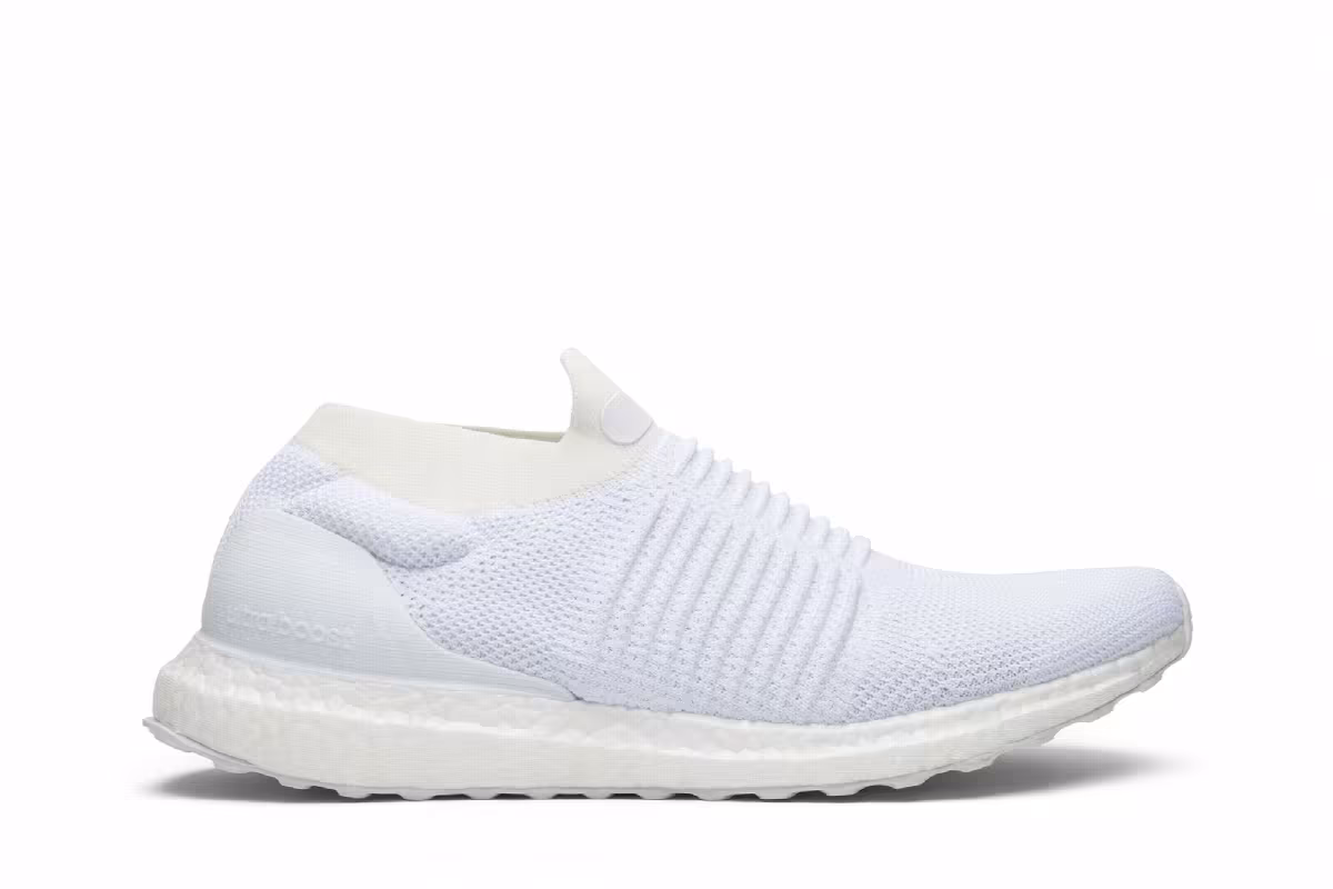 Adidas UltraBoost Laceless Triple White, view 2