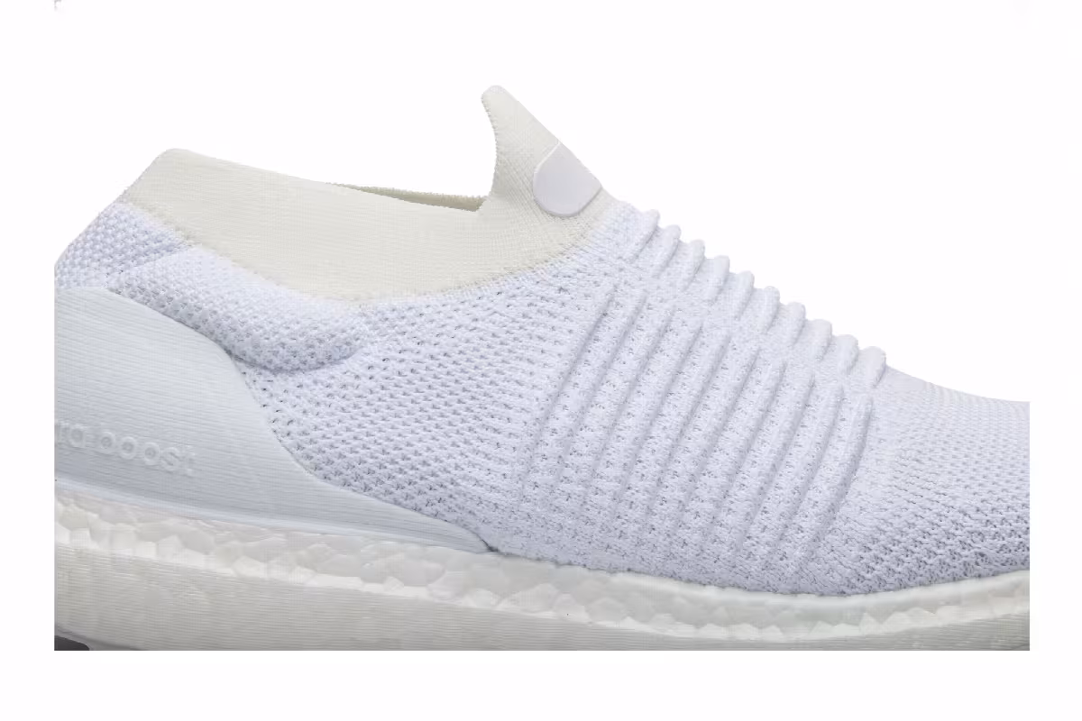 Adidas UltraBoost Laceless Triple White, view 3