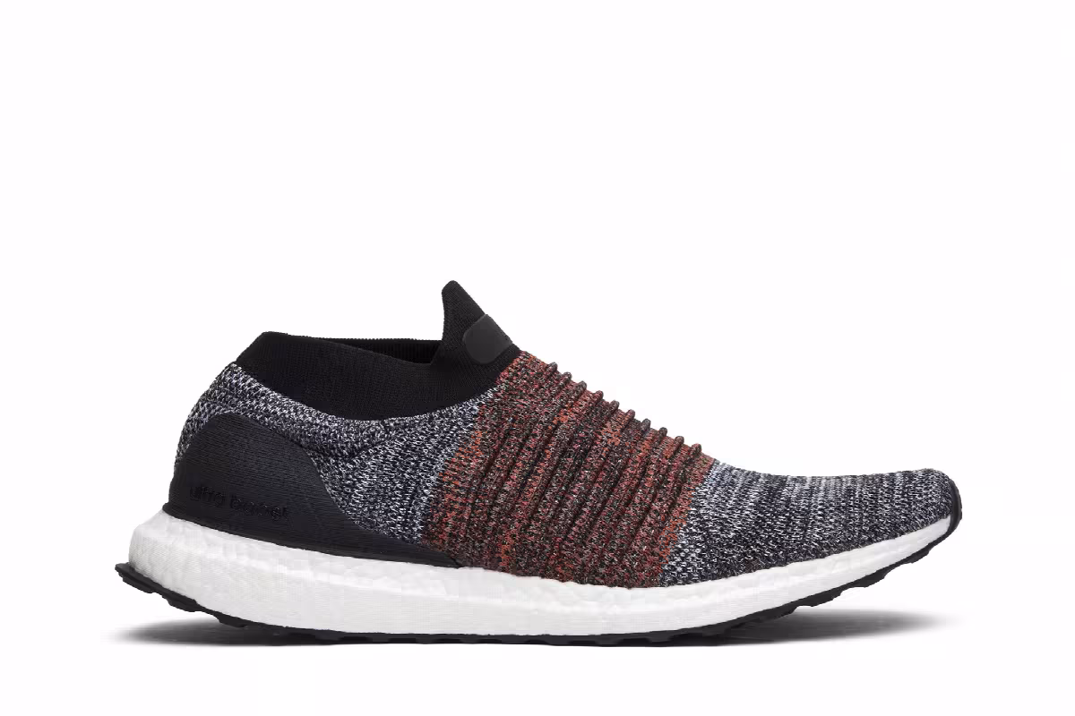 Adidas UltraBoost Laceless Black White, view 2