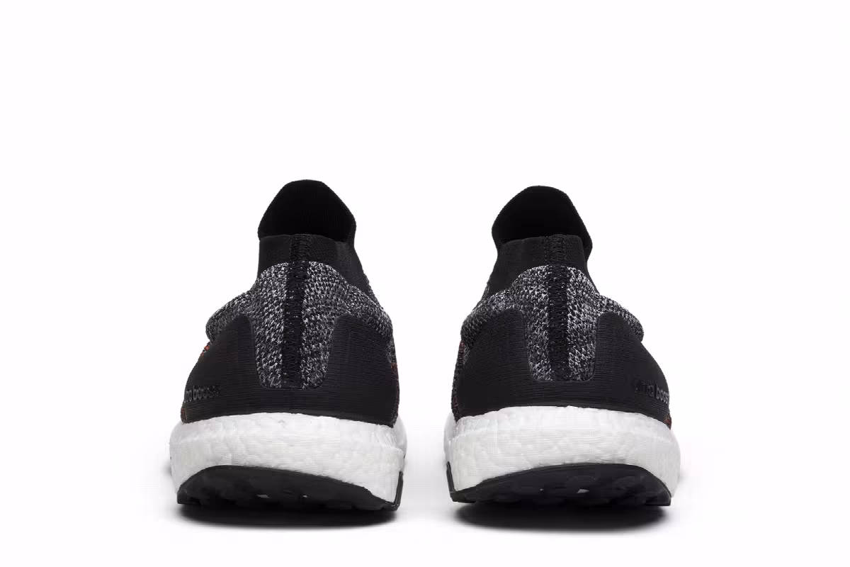 Adidas UltraBoost Laceless Black White, view 7