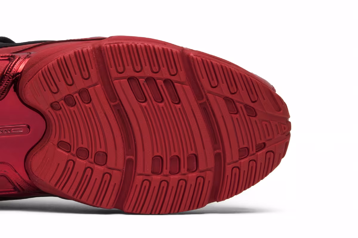 Raf Simons x adidas Ozweego 3 Core Black Scarlet, view 6