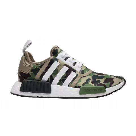 A Bathing Ape x adidas NMD_R1 'Olive Camo'