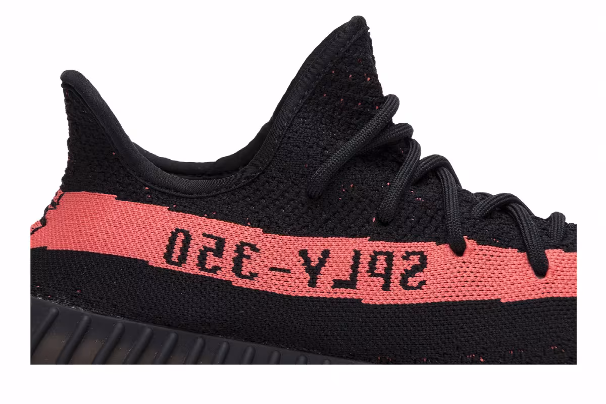adidas Yeezy Boost 350 V2 Red Stripe, view 3