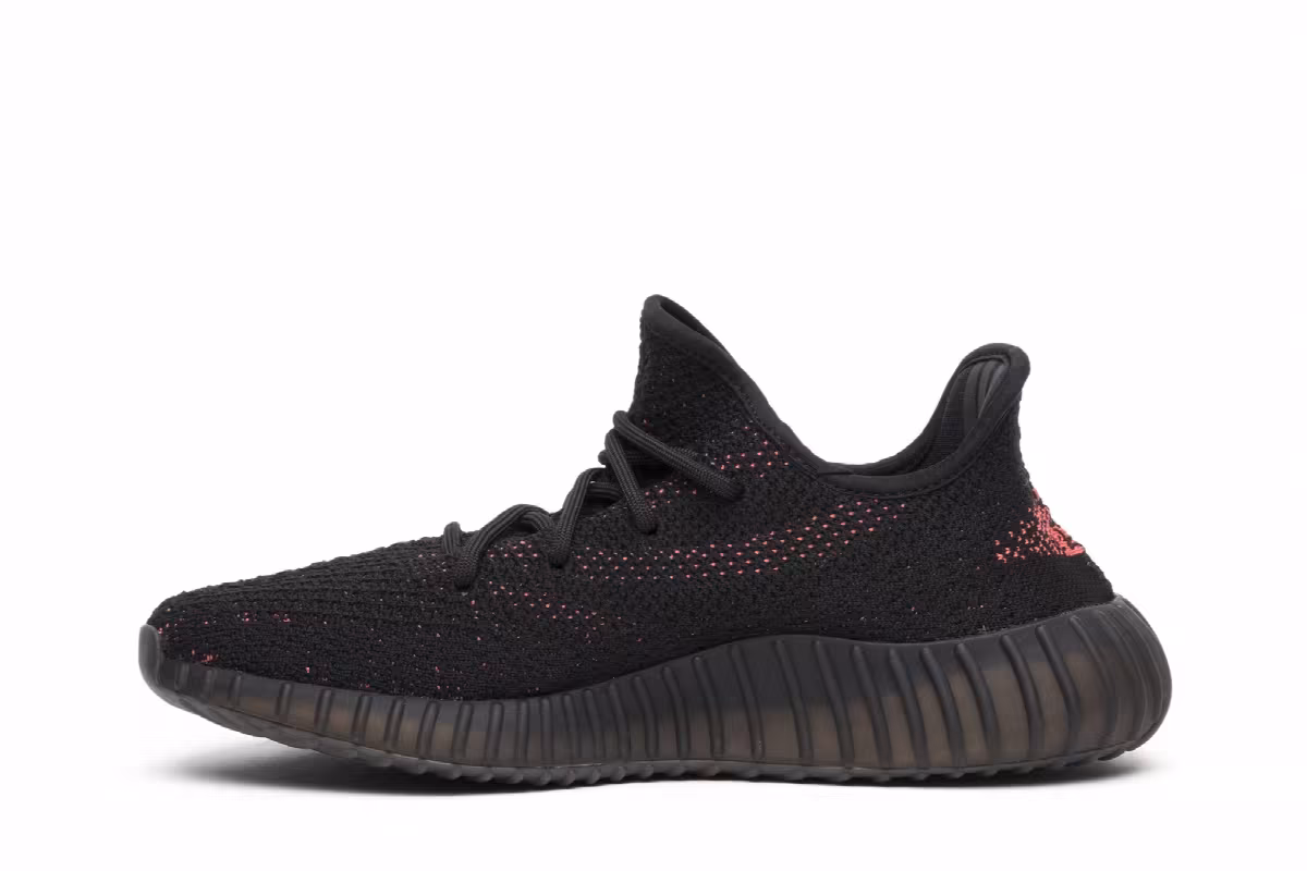adidas Yeezy Boost 350 V2 Red Stripe, view 4