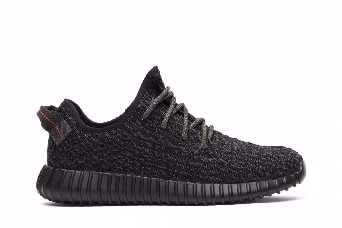 adidas Yeezy Boost 350 Triple Black 2016, view 2