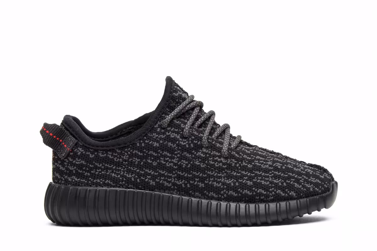 adidas Yeezy Boost 350 Infant Pirate Black 2016, view 2