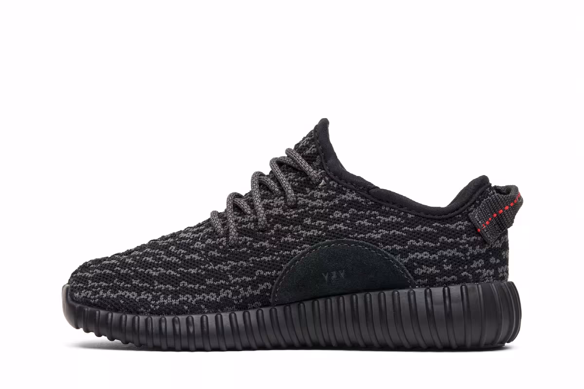 adidas Yeezy Boost 350 Infant Pirate Black 2016, view 4